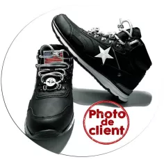 Lacets ronds argentés paillettes pour vos chaussures 2