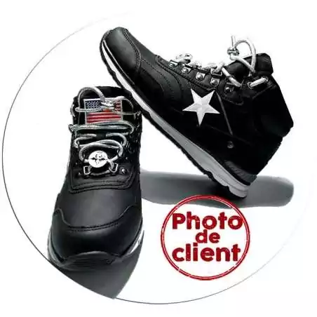 Lacets ronds argentés paillettes pour vos chaussures Lacets ronds argentés paillettes pour vos chaussures