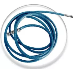 Lacets fins cirés bleus lagon pour vos chaussures