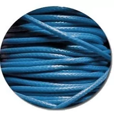 Lacets fins cirés bleus lagon pour vos chaussures 2