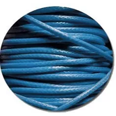 Lacets fins cirés bleus lagon pour vos chaussures 2