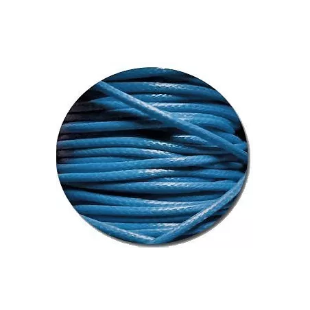 Lacets fins cirés bleus lagon pour vos chaussures