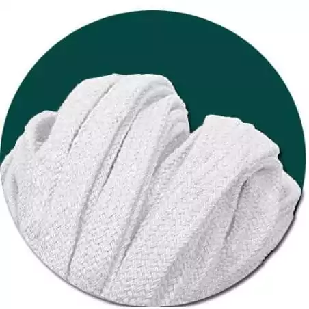 Lacets blancs épais en coton pour vos chaussures