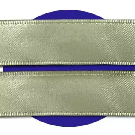 Lacets en satin large kaki clair pour vos chaussures