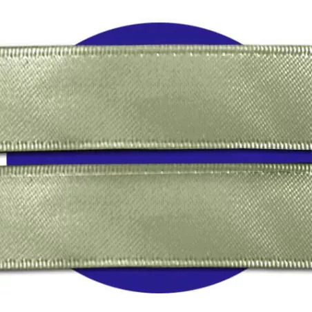 Lacets en satin large&nbsp;kaki&nbsp;clair pour vos chaussures