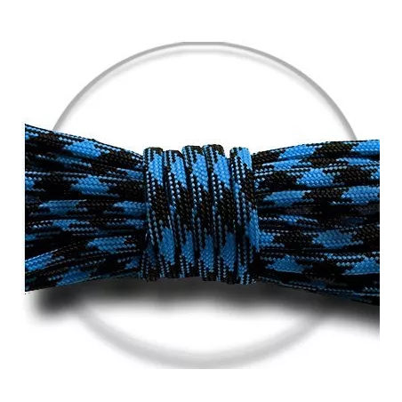 Lacets de chaussures noirs blancs bicolores ronds, en…