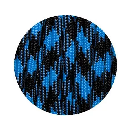 Lacets de chaussures noirs blancs bicolores ronds, en…