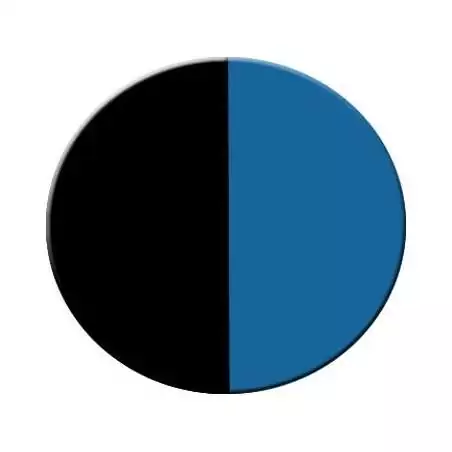 Lacets bicolores paracorde en noir & bleu azur pour vos chaussures