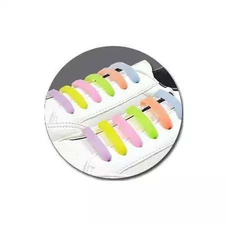 Lacet extensible silicone phosphorescent pour vos chaussures Lacet extensible silicone phosphorescent pour vos chaussures