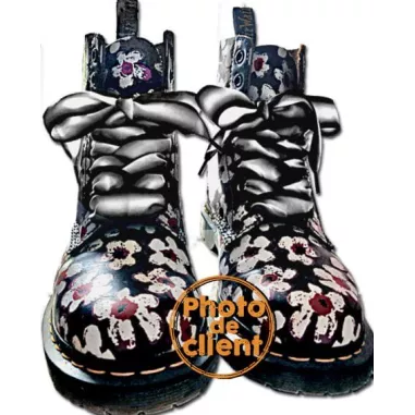 Lacets de chaussures larges satin effet…