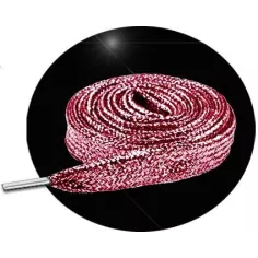 Lacets pailletés rose cuivré pour vos chaussures