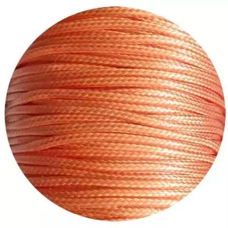 Lacets fins cirés en orange melon pour vos chaussures Lacets fins cirés en orange melon pour vos chaussures