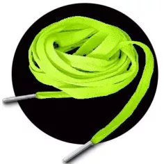 Lacets vert lime fluos pour vos chaussures
