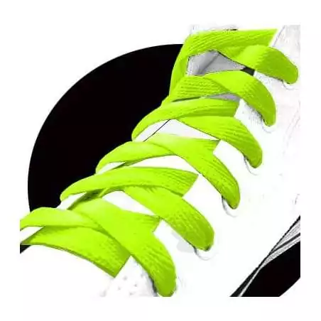 Lacets vert lime fluos pour vos chaussures