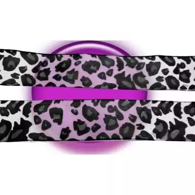 Lacets organza blancs léopard noir & gris pour vos chaussures