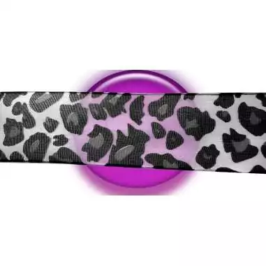 Lacets organza blancs léopard noir & gris pour vos chaussures