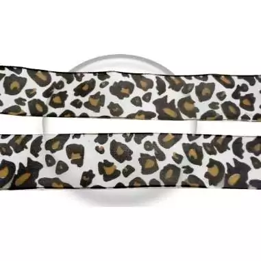 Lacets organdi léopard noir & jaune pour vos chaussures