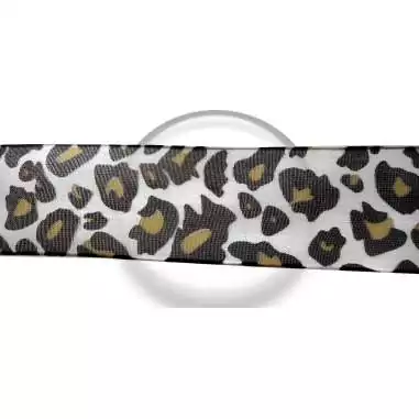 Lacets organdi léopard noir & jaune pour vos chaussures
