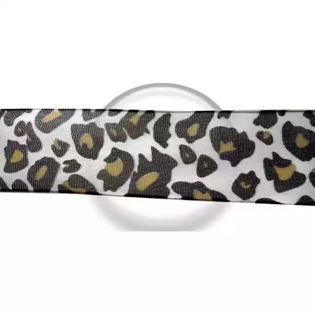 Lacets organdi léopard noir & jaune pour vos chaussures