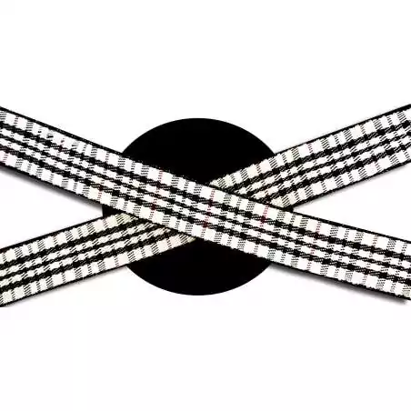 Lacets à carreaux blancs & noirs : 3 largeurs pour vos chaussures Lacets à carreaux blancs & noirs : 3 largeurs pour vos chaussures