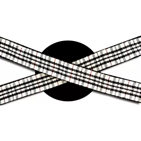 Lacets de chaussures larges rouges à carreaux écossais…