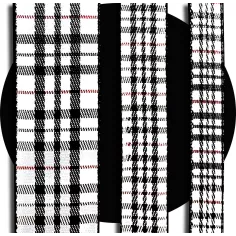 Lacets de chaussures larges rouges à carreaux écossais… 2