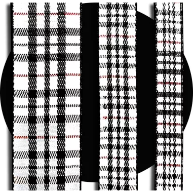 Lacets de chaussures larges rouges à carreaux écossais…