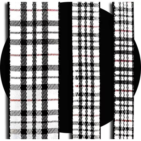 Lacets de chaussures larges rouges à carreaux écossais…