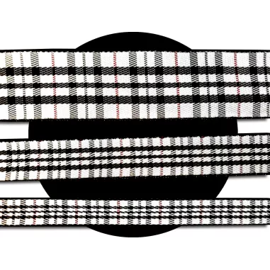 Lacets de chaussures larges rouges à carreaux écossais…