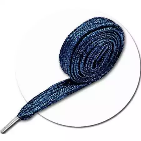 Lacets paillettes brillantes bleu nuit pour vos chaussures Lacets paillettes brillantes bleu nuit pour vos chaussures