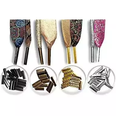 Lacets noirs ou blancs à étoiles réflectives pour vos chaussures