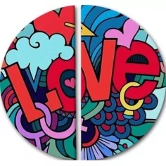 Socquettes graffiti love pour vos jolis pieds 2