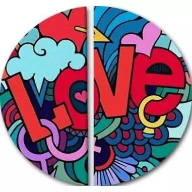 Socquettes graffiti love pour vos jolis pieds