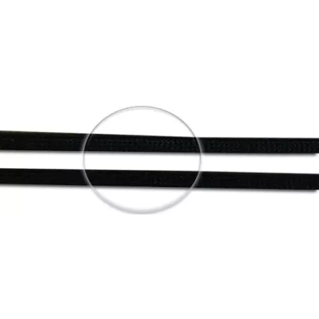 Lacets cirés plats en noir pour vos chaussures