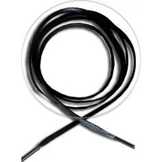 Lacets cirés plats en noir pour vos chaussures