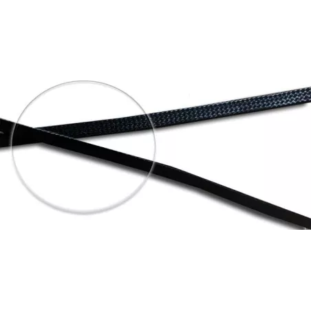 Lacets cirés plats en noir pour vos chaussures