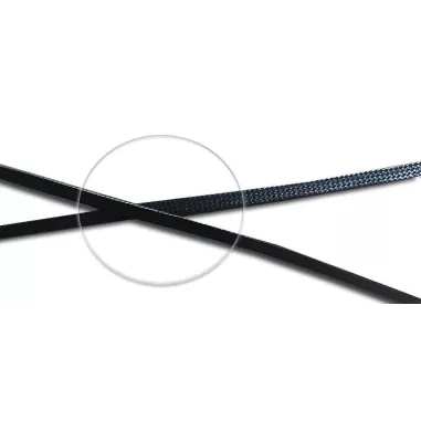 Lacets cirés plats en noir pour vos chaussures