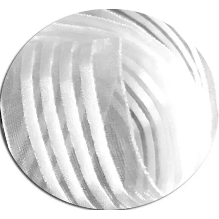 Lacets organza rayés&nbsp;satiné blanc pour vos chaussures