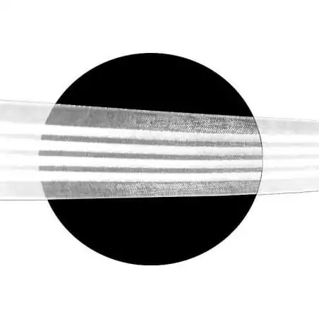 Lacets organza rayés satiné blanc pour vos chaussures Lacets organza rayés satiné blanc pour vos chaussures