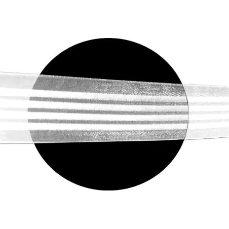 Lacets organza rayés&nbsp;satiné blanc pour vos chaussures