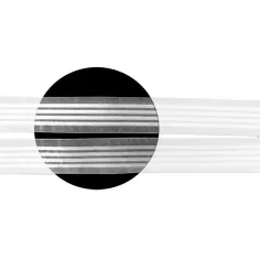 Lacets organza rayés&nbsp;satiné blanc pour vos chaussures 2