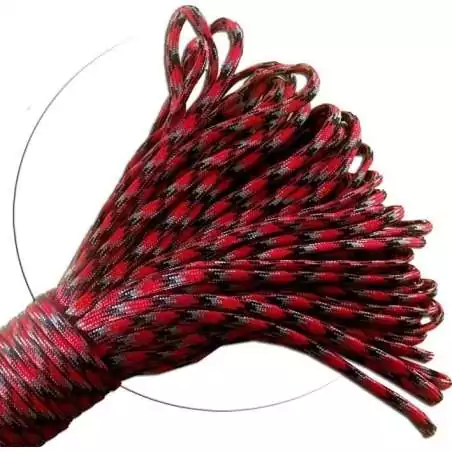 Lacets ronds paracorde rouge+gris+noir pour vos chaussures Lacets ronds paracorde rouge+gris+noir pour vos chaussures