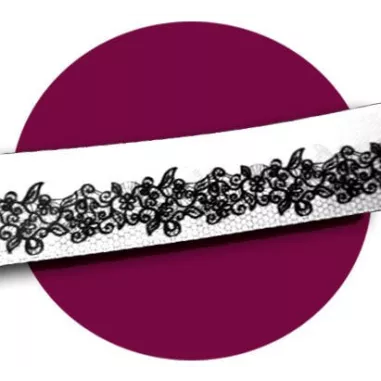 Lacets de chaussures larges satin dentelle…