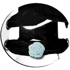 Décorations de lacets de chaussures fleur rose blanche.… 2