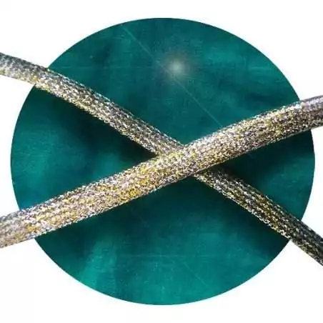 Lacets paillettes dorés & argentés pour vos chaussures