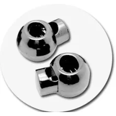 Stoppeurs boules argentées pour vos lacets, capuches,…