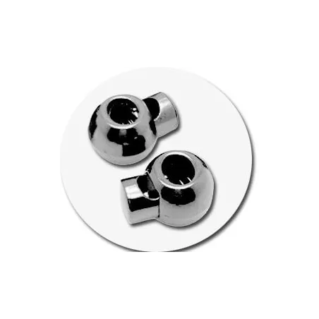 Stoppeurs boules argentées pour vos lacets, capuches,…