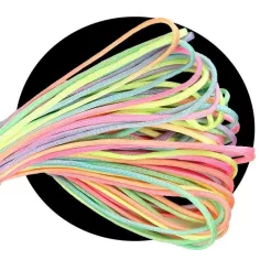 Lacets de chaussures multicolores, ronds, en couleur et…