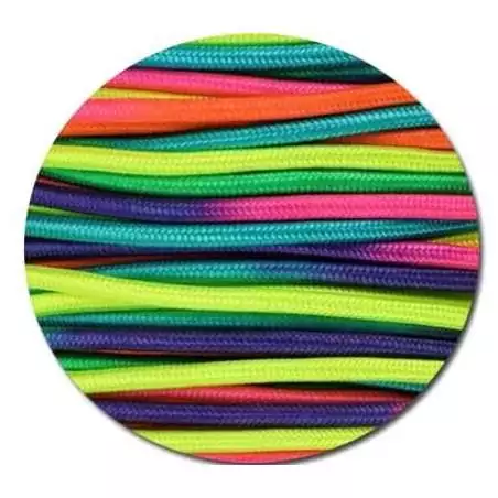 Lacets paracorde rainbow multicolores fluos pour vos chaussures
