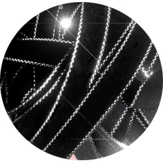 Lacets fins velours noir & argenté pour vos chaussures 2